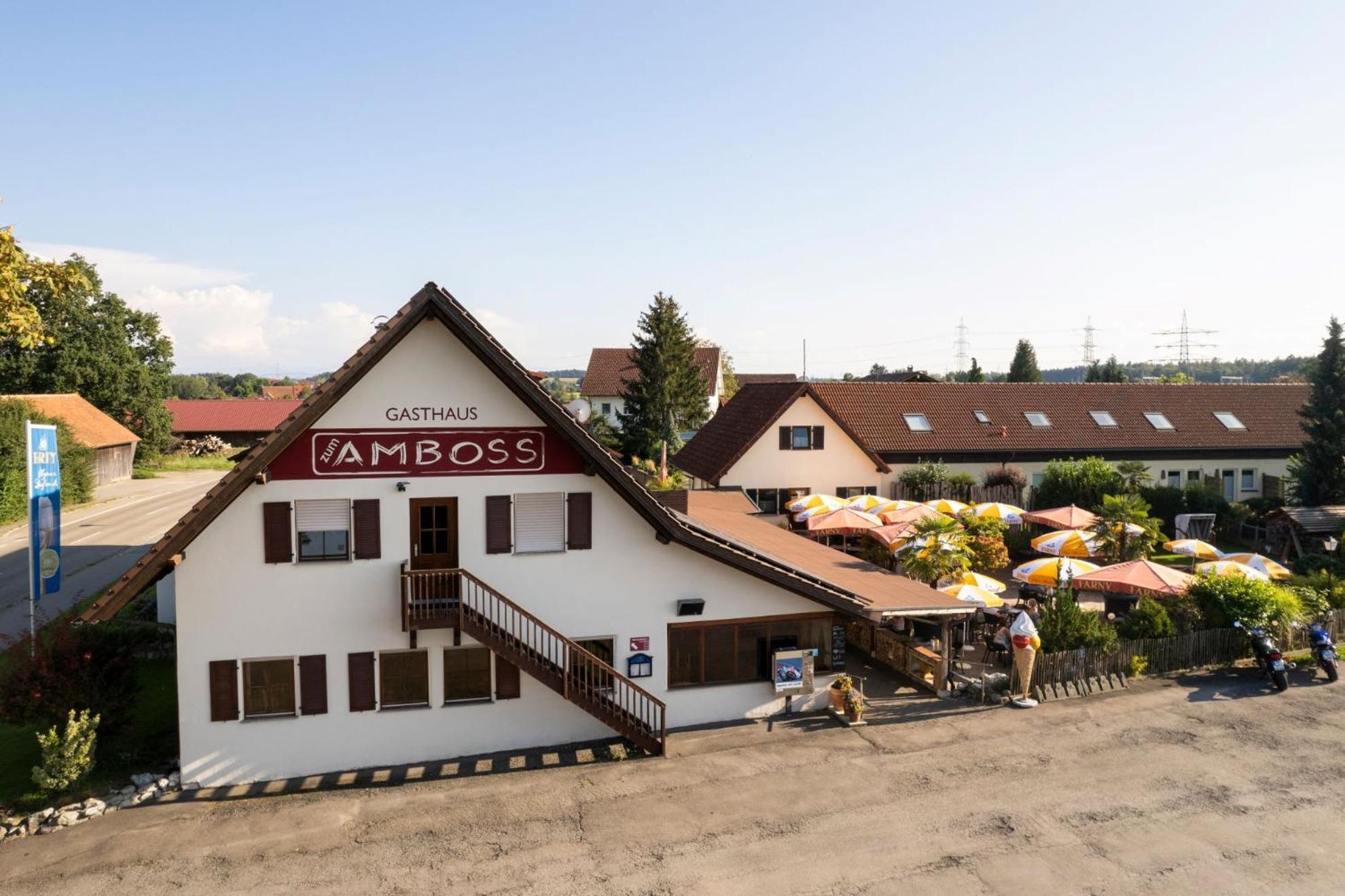 Altbau Gasthaus Amboss Grunkraut Exterior foto